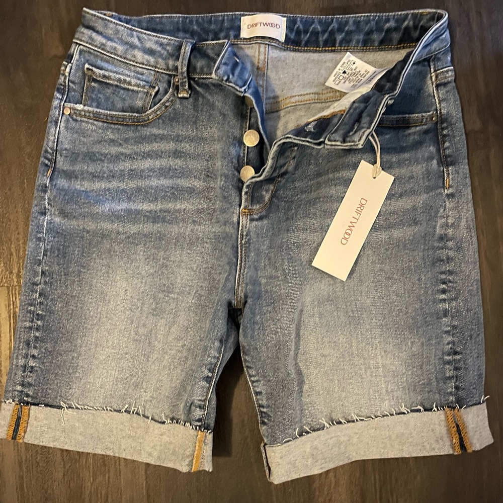 Sundance Driftwood Tilly Women's Bermuda Jean Shorts 28 in Vintage